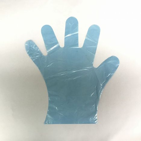 ポリエチレン手袋　１００Ｐ　青